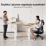 Геймерський стіл SENSE7 Nojo LIGHT 140 см x 70 см ( Black , pine) - Зображення 3
