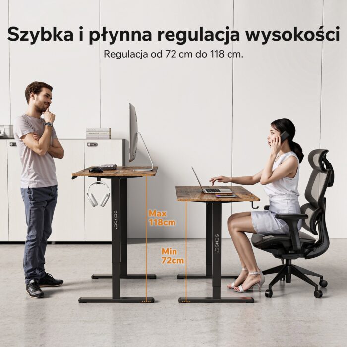 Геймерський стіл SENSE7 Nojo LIGHT 120 см x 60 см ( Wenge) - Зображення 3