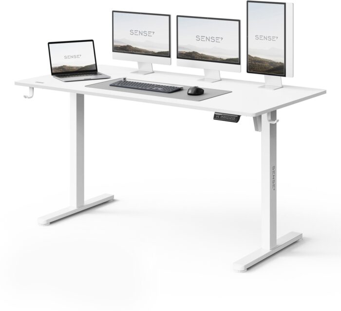 Геймерський стіл SENSE7 Nojo LIGHT 140 см x 70 см ( White ) - Зображення 1