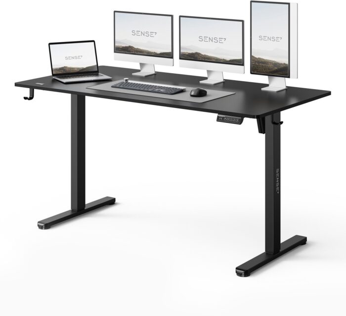 Геймерський стіл SENSE7 Nojo LIGHT 140 см x 70 см ( Black ) - Зображення 1