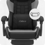 Ігрове крісло Cabro C501 Чорно-сіре тканина - Зображення 6