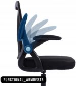 Обертовий стілець KRAKEN чорний з регульованими підлокітниками - Зображення 4