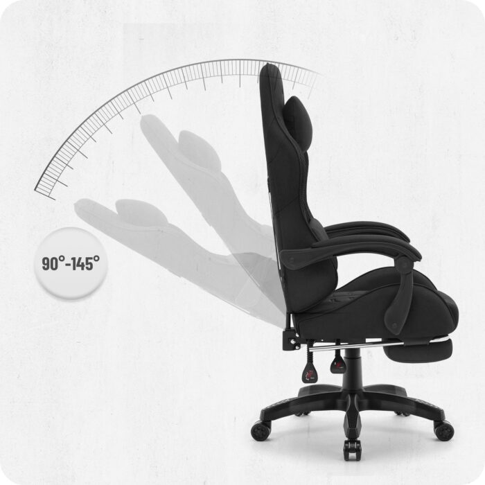 Ігрове крісло Cabro C501 чорне-тканина - Зображення 6