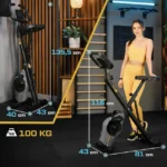 Магнітний складаний велотренажер Trex Sport Xbike BRIZ TX-340XB сірого кольору - Зображення 6