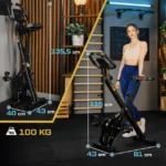 Магнітний складаний велотренажер Trex Sport Xbike BRIZ TX-340XB чорного кольору - Зображення 5