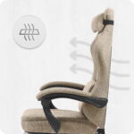 Ігрове крісло Cabro C503 бежеве-тканина - Зображення 9