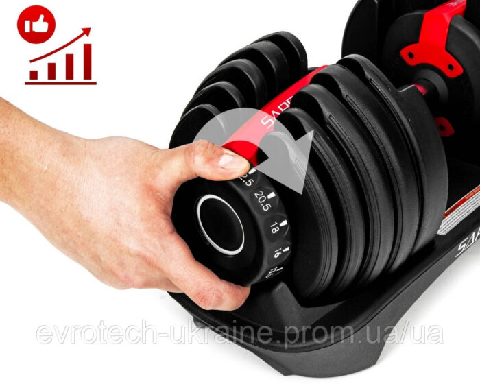 Регульована гантель Sapphire SG-3030_24KG 1 х 24 кг - Зображення 2