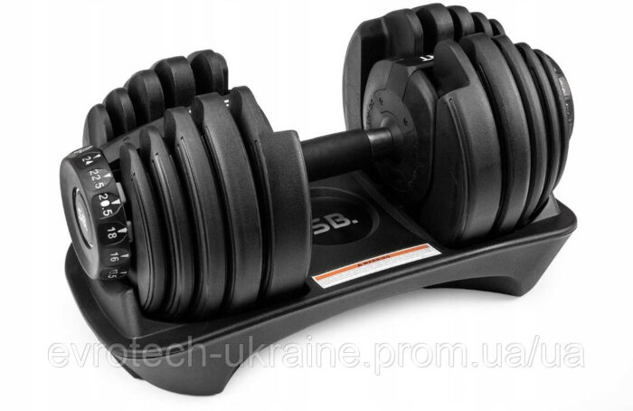 Регульована гантель з покриттям/гумою SPORT BLAST HR 24 1x 24 кг - Зображення 1