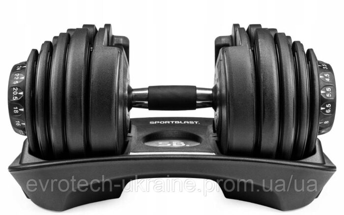 Регульована гантель з покриттям/гумою SPORT BLAST HR 24 1x 24 кг - Зображення 3
