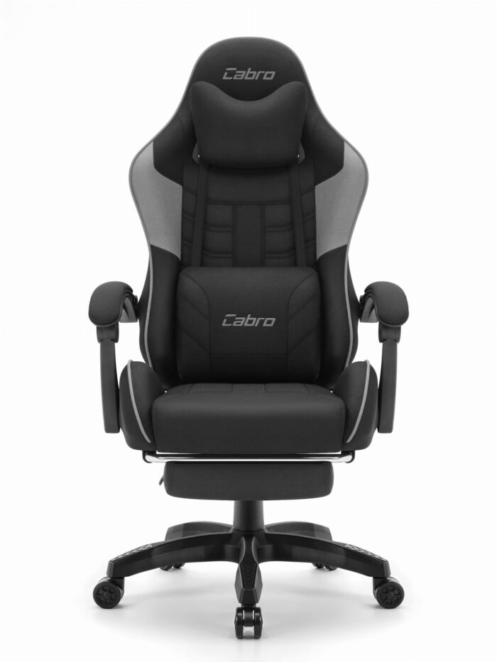 Ігрове крісло Cabro C501 Чорно-сіре тканина - Зображення 2