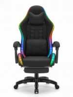 Ігрове крісло Cabro C501 світлодіодне чорне-тканина - Зображення 2