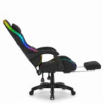 Ігрове крісло Cabro C501 світлодіодне чорне-тканина - Зображення 5