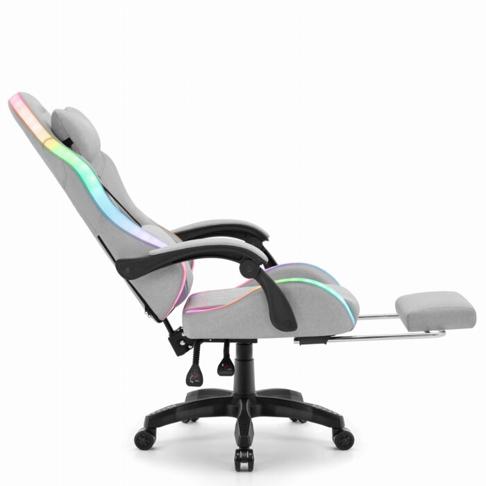 Ігрове крісло Cabro C501 світлодіодне сіре-тканина - Зображення 5