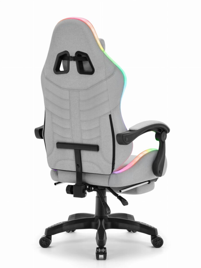 Ігрове крісло Cabro C501 світлодіодне сіре-тканина - Зображення 4