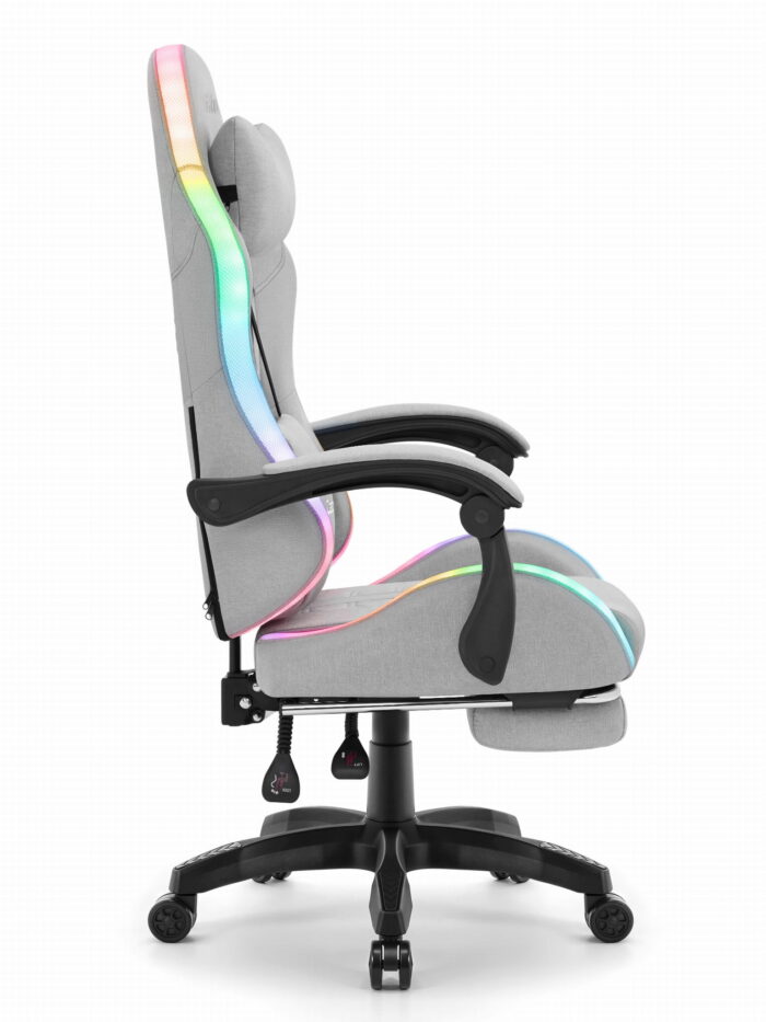 Ігрове крісло Cabro C501 світлодіодне сіре-тканина - Зображення 3