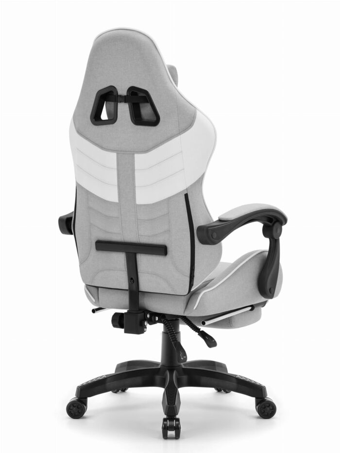 Ігрове крісло Cabro C501 сіро-біле тканина - Зображення 3