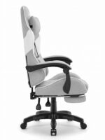 Ігрове крісло Cabro C501 сіро-біле тканина - Зображення 4