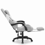 Ігрове крісло Cabro C501 сіро-біле тканина - Зображення 5