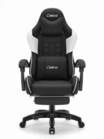 Ігрове крісло Cabro C501 Чорно-біле тканина - Зображення 2