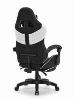Ігрове крісло Cabro C501 Чорно-біле тканина - Зображення 3