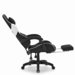 Ігрове крісло Cabro C501 Чорно-біле тканина - Зображення 5