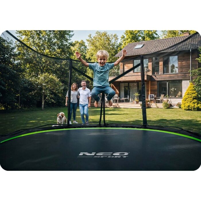 Батут Neo-Sport 8ft 252 см з NS-08z231 Драбинка і Захисна Сітка Зовнішня - Зображення 8