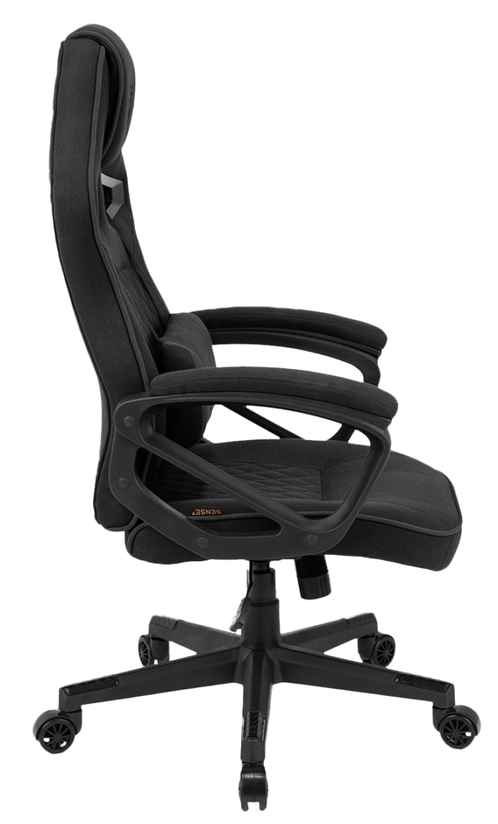 Ігрове крісло Sense7 Knight, чорна тканина - Зображення 3