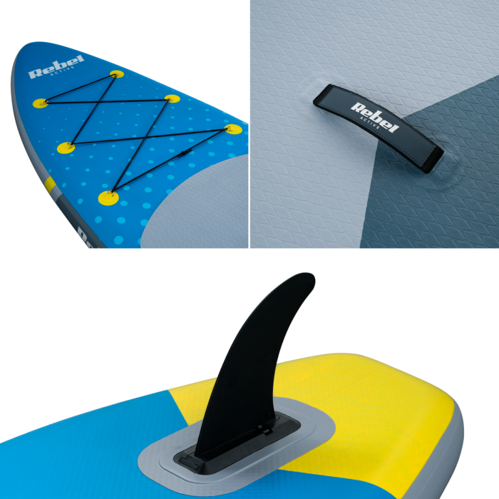 Надувна SUP-дошка Rebel RBA-4500-BL для плавання, 350 см - Зображення 10