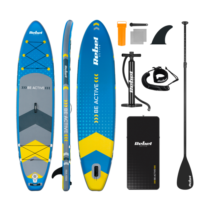 Надувна SUP-дошка Rebel RBA-4500-BL для плавання, 350 см - Зображення 1