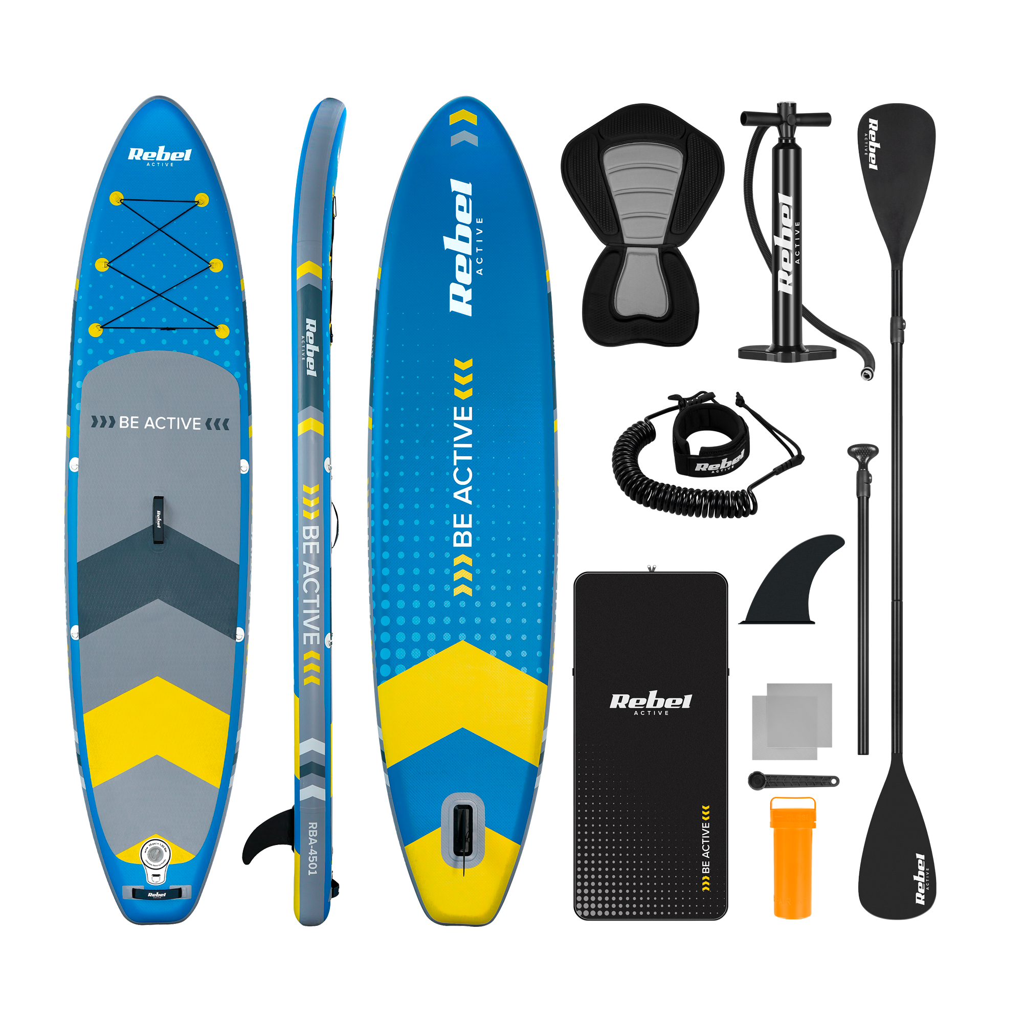 SUP дошка Rebel Active RBA-4501-BL 350 см