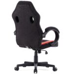 Геймерське крісло Sense7 Prism чорно-червоне тканина - Зображення 4