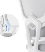 Офісне крісло SENSE7 Veno білого кольору - Зображення 3