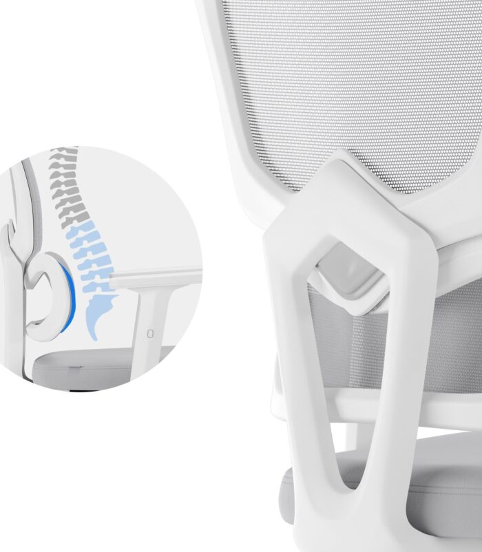 Офісне крісло SENSE7 Veno білого кольору - Зображення 3