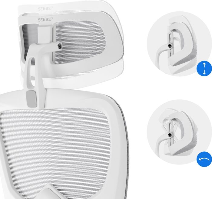 Офісне крісло SENSE7 Veno білого кольору - Зображення 4