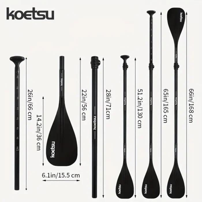 Весло двостороннє для SUP дошки KOETSU трьохсегментне - Зображення 2