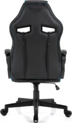 Ігрове крісло Sense7 Knight, чорно-синє шкіра - Зображення 5