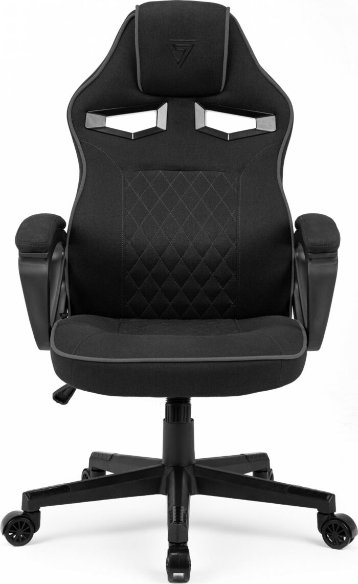 Ігрове крісло Sense7 Knight, чорно-сіре тканина - Зображення 2