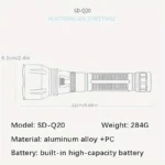 Ліхтарик LED SMILING SHARK M90 22 см для дайвінгу - Зображення 4