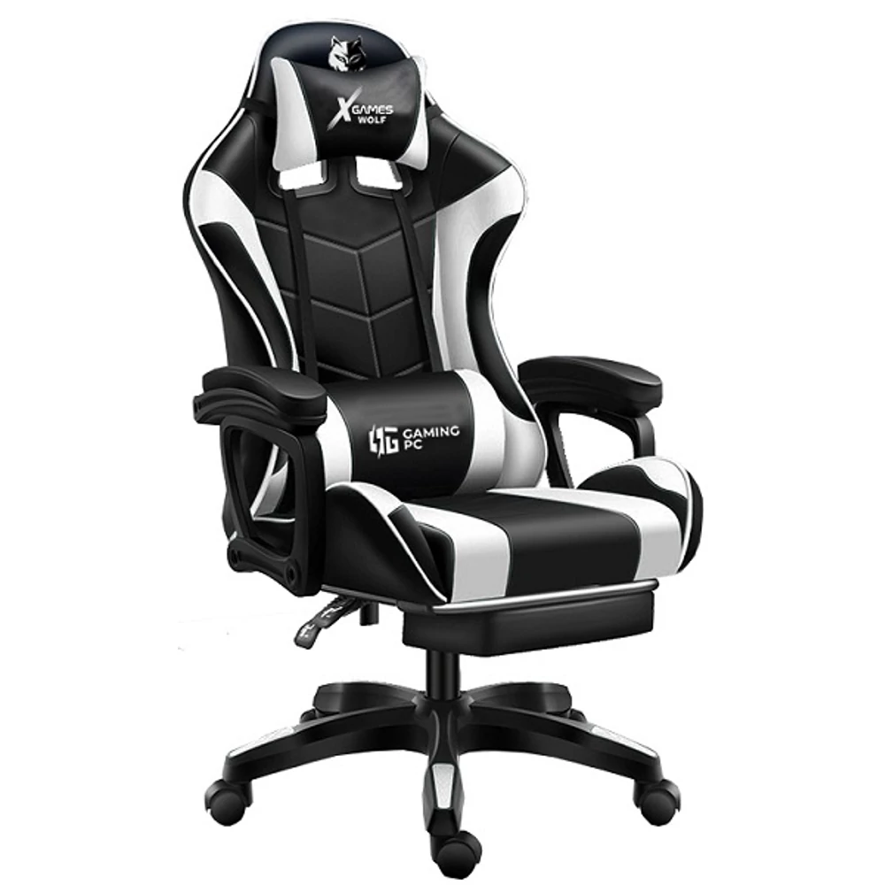 ff5.jpg Геймерське крісло Ekspand FG02, чорно-біле екошкіра - Зображення 1