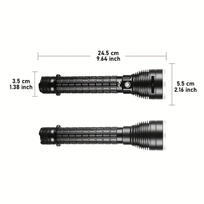 Ліхтарик LED XHP70 для дайвінгу,акумулятор 26650 - Зображення 3