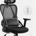 Офісне крісло CABRO C507 чорна тканина - Зображення 10