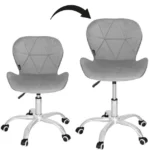 Oбертовий стілець Springos HF0018 Сірий оксамит - Зображення 7