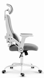 Офісне крісло CABRO C507 сіро-біла тканина - Зображення 3