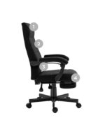 Офісний стілець Mark Adler BOSS 4.4 чорного кольору з підставкою для ніг - Зображення 8