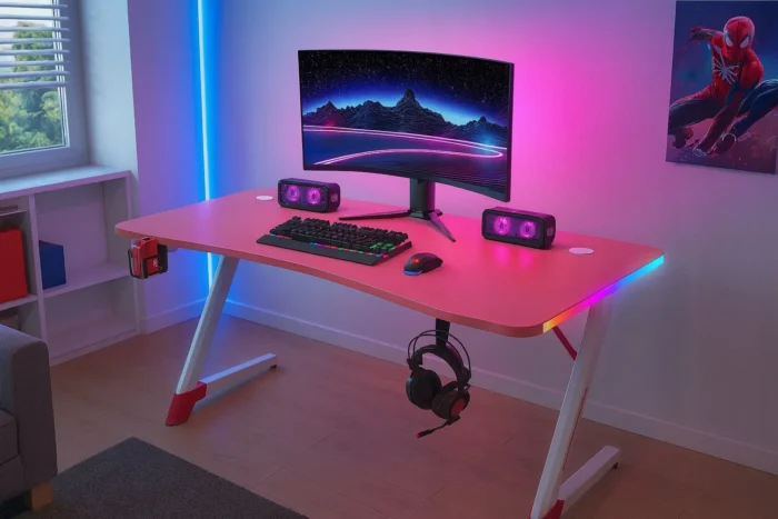 Ігровий стіл світлодіодний Ekspand BG01-120 рожевий - Зображення 8