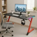 Ігровий стіл світлодіодний Ekspand BG01-120 чорний/червоний - Зображення 9