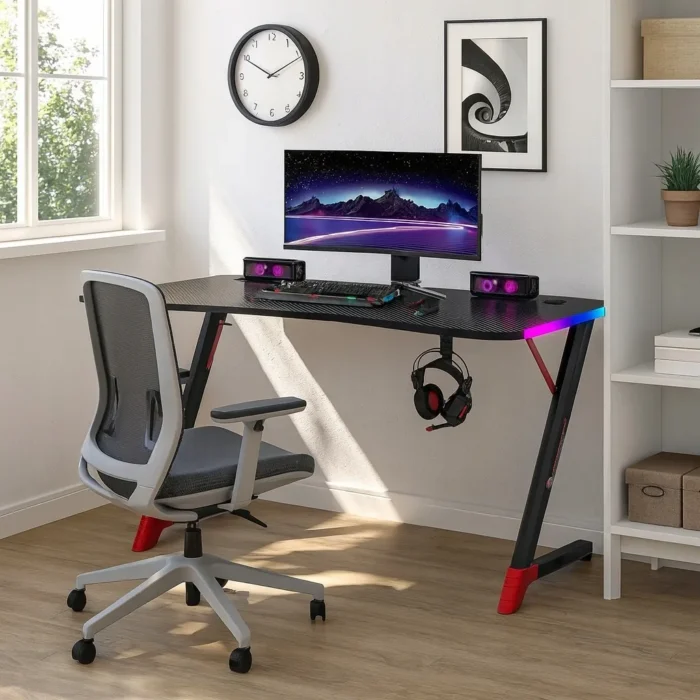 Ігровий стіл світлодіодний Ekspand BG01-140 чорний/червоний - Зображення 8