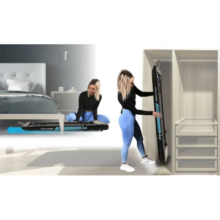 Бігова доріжка електрична THUNDER RACE-BLUE - Зображення 6