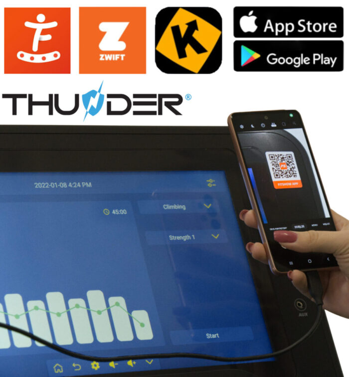 Бігова доріжка електрична THUNDER IGNITE-S-TFT-BLACK - Зображення 10