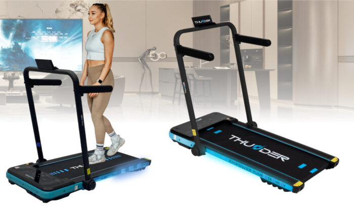 Бігова доріжка електрична THUNDER IMPACT-BLUE - Зображення 6